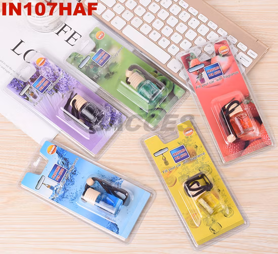 詰め替え可能な車用香水ガラスボトル芳香剤ボトル吊り下げフレグランスディフューザーカーディフューザー芳香剤香りオイルディフューザー、車、オフィス用フレグランス